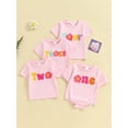 thumbnail image 4 of Aojekbee Baby Girls Summer Jumpsuit Casual Floral Embroidery Short Sleeve Newborn Romper for Toddler Cute Clothes, 4 of 10