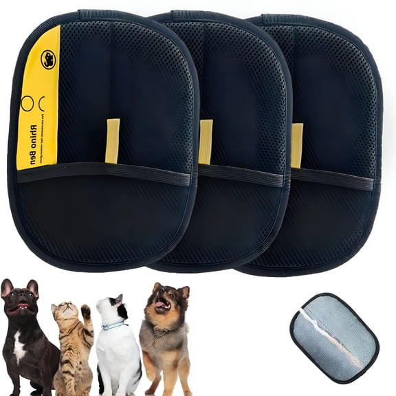 ACDANC Pet Hair Remover Electrostatic Gloves, Reusable & Washable