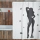 thumbnail image 4 of Cortina de Baño Impermeable Juana Gallo con Diseño de Silueta Mujer Sexy Sensual Blanca para regadera, 4 of 7