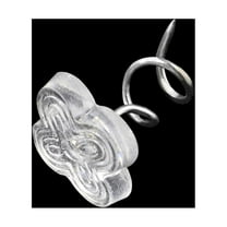 Soimiss 100Pcs Sofa Skirt Nails in Transparent Stainless Steel and ABS for Upholstery Securing