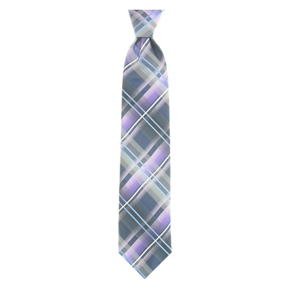 John Ashford Men's Purple Plaid Tie