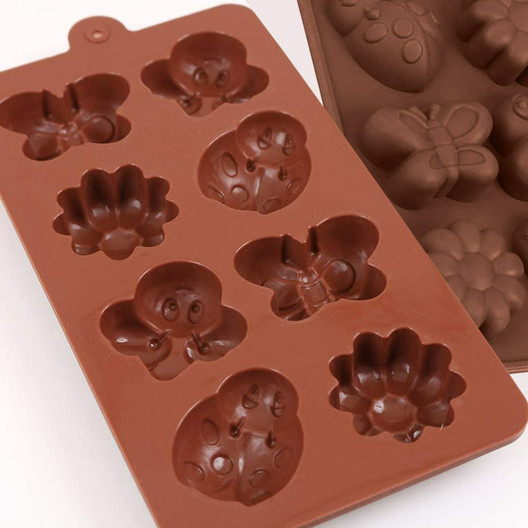 Wovilon Silicone Molds Cake Mold Diy Silicone Mold Bee Butterfly Beetle  Flower Cake Chocolate Candy Silicone Molds For Baking 