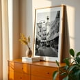 thumbnail image 2 of Doyers Street B&W - Manhattan New York Photography Street Photography Black and White City Architecture Cityscape Vintage Oak Framed Wall Art Print 5 x 7 inches, 2 of 59
