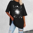 thumbnail image 2 of YDLCAFD Button Down Shirts for Women Work Pattern Women Oversized Loose Crew Neck Short Sleeve T Shirts Summer Tops Shirt Tops Women Printed Casual Tops Blouse, 2 of 4
