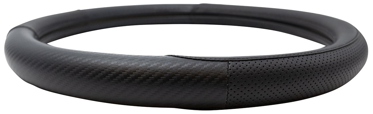 Comfort Grips Steering Wheel Cover - Carbon Smooth Medium (14.5 - 15.4) Black