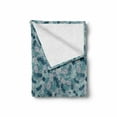 thumbnail image 2 of Leaves Soft Flannel Fleece Throw Blanket, Flourishing Beauty Spring Summer Branches Digital Pattern, Cozy Plush for Indoor and Outdoor Use, 50" x 60", Pale Mauve Dark Teal, by Ambesonne, 2 of 6