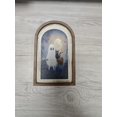 thumbnail image 6 of Gaecuw Halloween Ghost Double Layer Wooden Arch Sign, Vintage Door Frame Table Ornament Wall Hanging Decor for Home Party C, 6 of 7
