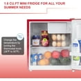 Frestec 1.7 Cu.Ft Mini Fridge with Freezer, Mini Fridge for Bedroom