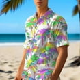thumbnail image 6 of ZCFZJW Hawaiian Shirts for Men Fashion Summer Tropical Palm Tree Print Short Sleeve Button Down Graphic T-Shirts Beach Vacation Outfit Clothes 2025 Multicolor#03 M, 6 of 7