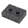 thumbnail image 4 of 4 Ports 3.5mm Stereo Passive Switcher, Switcher Sturdy 1 Output  For Headphones For MP4, 4 of 8