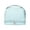 A002- Blue, variant on Makeup Organizer | Two Compartment Faux Leather Travel Makeup Bag for Women, Water Resistant Travel Toiletry Organizer, 9X6X5 in