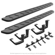 Go Rhino 6345067320PC RB10 Running Boards with Mounting Brackets, 2 Pairs Drop Steps Kit For Jeep 18-24 Wrangler Fits select: 2018-2019,2021 JEEP WRANGLER UNLIMITED