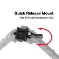 thumbnail image 4 of Fooletu Tiltable Foldable Quick Release Bipod, 7.5-9 Inches Aluminium Bipods for Rifles Black, 4 of 6