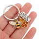 thumbnail image 5 of GAXIRE Llavero Metálico Con Colgante De Abeja Y Panal Hexagonal Para Uso Decorativo En Y Llaves, 5 of 8