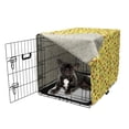 thumbnail image 5 of Spring Dog Crate Cover, Nature Ladybugs Flowers Dandelion Daisy Lily Creative Spring Cartoon, Easy to Use Pet Kennel Cover Small Dogs Puppies Kittens, 7 Sizes, Yellow Multicolor, by Ambesonne, 5 of 6
