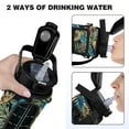 thumbnail image 3 of Pineapple 64 Oz Half Gallon Water Bottle with Sleeve - BPA Free Leakproof Sport Large Plastic Water Bottle with Straw & Time Marker & Insulated Neoprene Holder Carrier Bag Great Gift for Women Men, 3 of 7