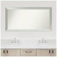 thumbnail image 4 of Amanti Art Custom Framed Wall and Bathroom Mirror (26 x 50 in.), Brushed Sterling Silver Frame, 4 of 7