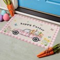 thumbnail image 3 of dajkiuy Happy Easter Entrance Mat Home Bunny Floor Mat Decorative Welcome Indoor Outdoor Bathroom Rugs Non Slip Washable Welcome for Easter Indoor Outdoor Decoration,(L-35x24 inch), 3 of 6