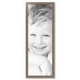 thumbnail image 2 of ArtToFrames 16" x 46" Aged White Gold Picture Frame, 16x46 inch Silver Wood Poster Frame (WOM-2036),  Pack, 2 of 7