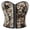 Brown B, variant on Women's Vintage Corset Tops Renaissance Floral Print Strapless Bustier Single Button Tummy Control Waist Corset Shapewear Brown