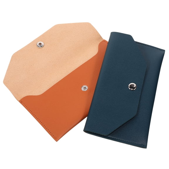 OFFIGAM 2Pcs Stylish Clutch Cash Envelope Wallet for and Card Storage