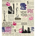 thumbnail image 3 of Ambesonne United States Duvet Cover Set, Newspaper New York Sketchy of Liberty and Texts Lipstick Vintage, Decorative 3 Piece Bedding Set with 2 Pillow Shams, Queen Size, Beige Queen Beige, 3 of 3