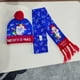 thumbnail image 1 of Conjunto de gorro y bufanda de punto navideño europeo y americano con luces LED de colores gorro de lana cálido para invierno, 1 of 5