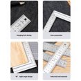 thumbnail image 5 of Professional Heavy Duty Aluminum Base Double Marking Angled Ruler For Precise Woodworking And Architectural Applications, 5 of 8