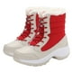 thumbnail image 5 of Botas de nieve Botines cálidos de felpa impermeables con cordones para mujer zapatos de invierno plataforma de talla grande Barbie Nuevos Originales, 5 of 7