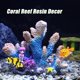 thumbnail image 5 of Decoración de Coral Artificial para Acuario Unique Bargains, Decoración de Arrecife de Coral para Acuario de Peces de Oro 8.46"x3.15"x6.10" Naranja, 5 of 6