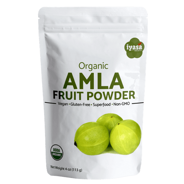 Organic Amla Fruit Powder, Amalaki Berry Powder, USDA Organic, Raw  Superfood, Immunity Booster, Promotes Skin and Hair Growth, Resealable  Pouch 4 OZ / 113 GM 