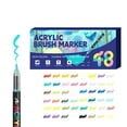 thumbnail image 2 of Acrylic Paint Markers Brush Tip, 48 Vivid Colors with Direct-Liquid Ink Control System, Professional-Grade Paint Pen for Rock Painting, Canvas, Glass, Plastic, Fabric & Creative Crafts, 2 of 9