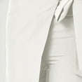 thumbnail image 6 of SNKSDGM Women's Plus Black Pants for Women High Waisted Stretchy Linen Pants for Women Petite Short Women's Workplace Dress Pants Casual Texture Wide Leg Belt Temperament Pants, 6 of 6
