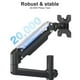 thumbnail image 5 of Soporte Doble para Monitor WALI Negro con Resorte de Gas Ajustable VESA 75 & 100mm hasta 32 Pulgadas, 5 of 8