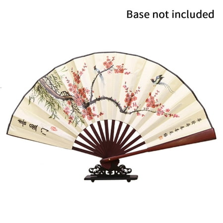 

Ekeka Clearance ! Bamboo Handle Hand Held Folding Fan Home Decor Ornament Wedding Chinese Style