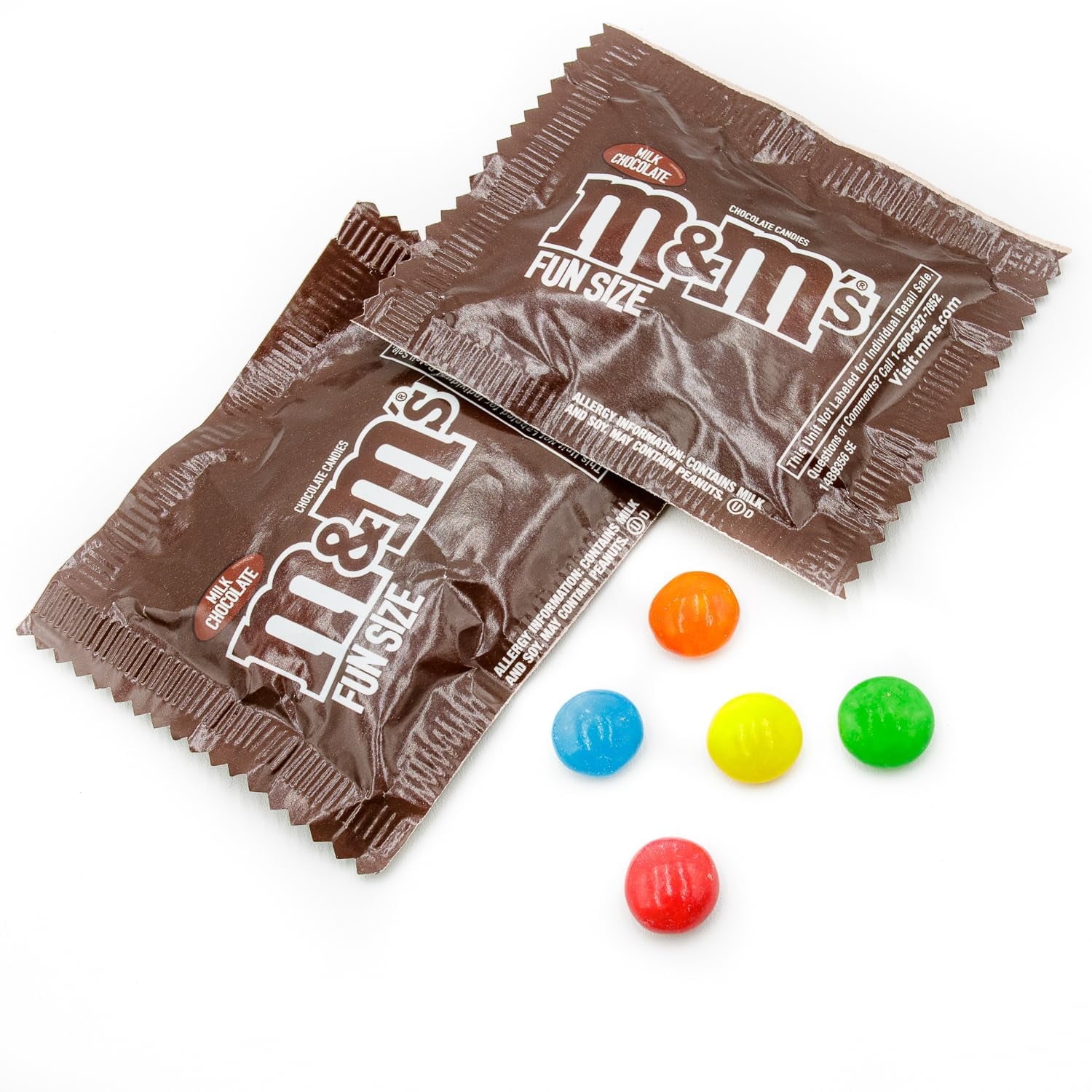 M&M'S Milk Chocolate Bundle 3 lb – Bulk Candy in Resealable Bag, M&Ms Individual Fun Size Packs (72 Pieces)