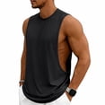 thumbnail image 2 of OIOLOYJM Men Workout Tank Tops Sleeveless Gym Muscle Quick Dry Shirt Athletic Running Breathable Tanks Summer Basic Lightweight Vest Black 3XL, 2 of 10