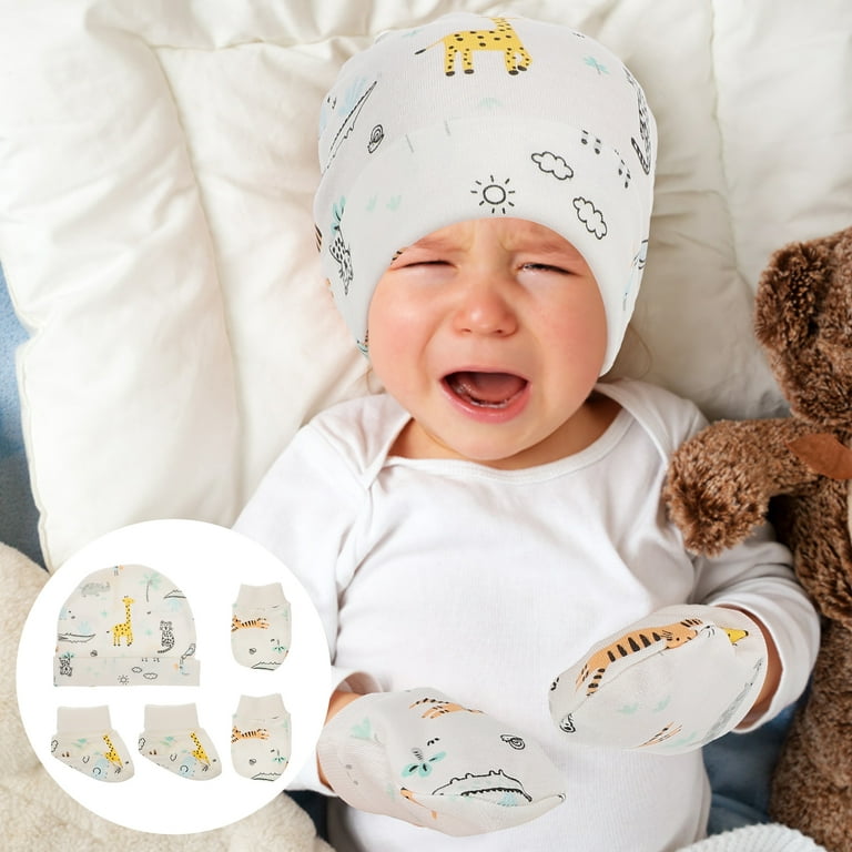 Baby boy hat mittens sale
