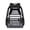 Black, variant on Clear Backpack Heavy Duty Transparent Bookbag Dual Separate Front Zipper Pockets Side Mesh Water Bottle Pockets Adjustable Shoulder Straps See Through Backpack for School Concert Sports Travel