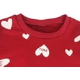 thumbnail image 5 of Kids Clothes Set Long Tops Girls Warm Long T-Shirt Top + Skirt Pants Outfits with Heart Shape, 5 of 5