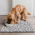 thumbnail image 2 of Boho Retro Floral Pet Feeding Mat-Absorbent Pet Placemat for Food and Water Bowl, with Waterproof Rubber Backing, Quick Dry Water Dispenser Mat for Dog and Cat (16"x24"), 2 of 7