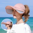 thumbnail image 2 of Women‘s Sun Visor Wide Elastic Golf Sun Hat Breathable Sweat Absorbent Cap, 2 of 4