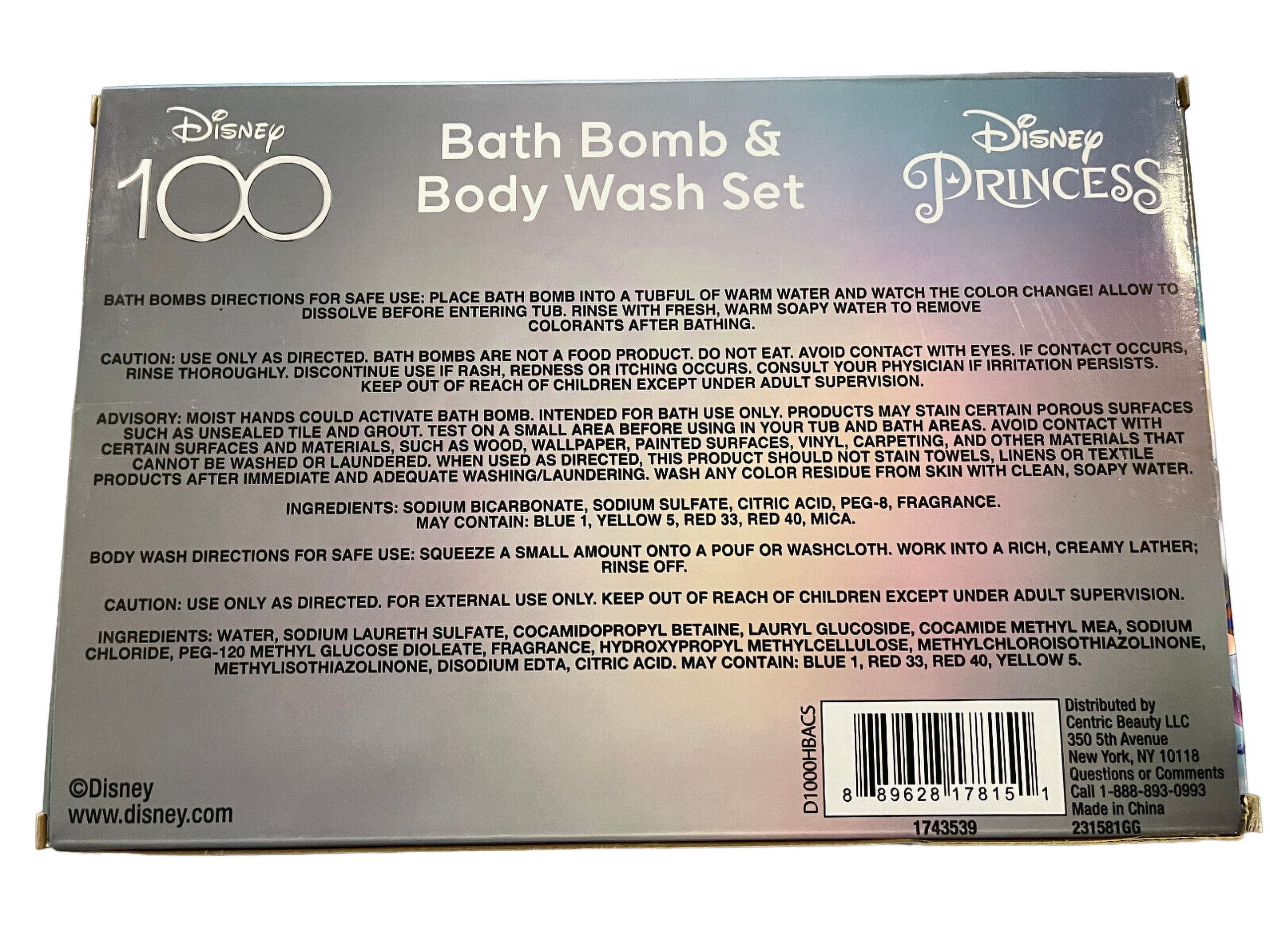 Disney Princess Bath Bomb & Body Wash Gift Set, 8-Piece
