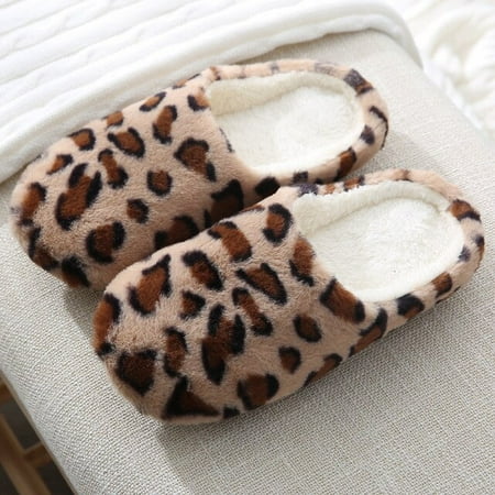 

CoCopeaunt Warm Plush Home Slipper Women Indoor Slippers Autumn Winter Shoes Men House Flat Floor Soft Couple Slient Slides For Bedroom