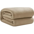 thumbnail image 1 of Cobija Matrimonial Bluelander de Franela 100% Poliéster Ultrasuave, Beige, 1 of 5