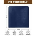 thumbnail image 7 of nqOlkjepod Navy Blue Chair Covers Set of 4, Decorative Chair Back Cover, Modern Pure Navy Blue Dining Room Chair Slipcovers Removable Chair Protectors Covers for Party Banquet, 7 of 7