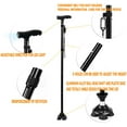 thumbnail image 3 of PVUEL All Terrain Folding Cane Walking Cane for Men Women LED Pivoting Base Walking Cain, 3 of 10