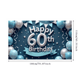 thumbnail image 3 of Metallic Balloons Happy 60 Birthday Decorative Banner for Birthday Celebration Party Indoor Decoration, 3 of 8