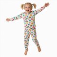 thumbnail image 5 of NOLDARES Little Boys Girls Pajamas Sets 2Pcs Pjs Kids Long Sleeve Sleepwear Christmas Print Homewear Set,2-3 Y, 5 of 9