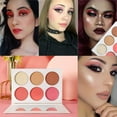 thumbnail image 2 of Blush Palette Makeup, Afflano Natural Illuminating Blush Highlighter Palette, Matte Shimmer Face Cheek Rose Pink Blush Makeup, Vegan & Cruelty Free, 2 of 6